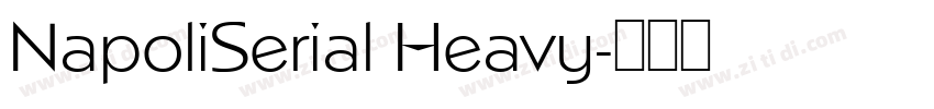 NapoliSerial Heavy字体转换